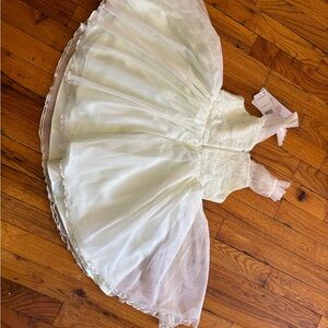 Bonnie Jean Ivory Lace Tulle Party Dress